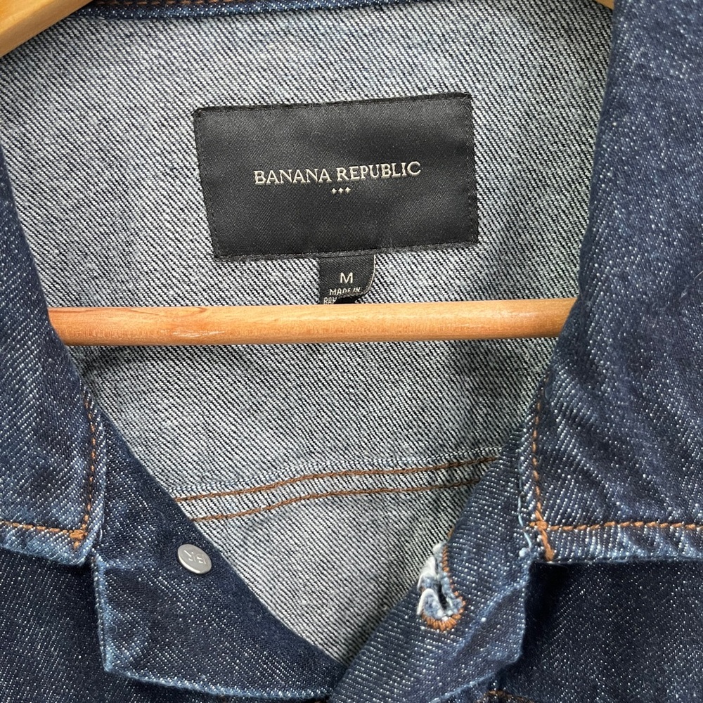 Banana Republic Men's Medium Denim Jacket - Picture 2 of 3